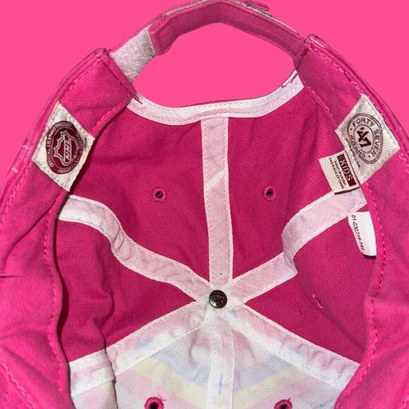 47’ Brand Youth Mn Wild Hockey Pastel With Hearts Adjustable Hat Cap - Picture 3 of 5